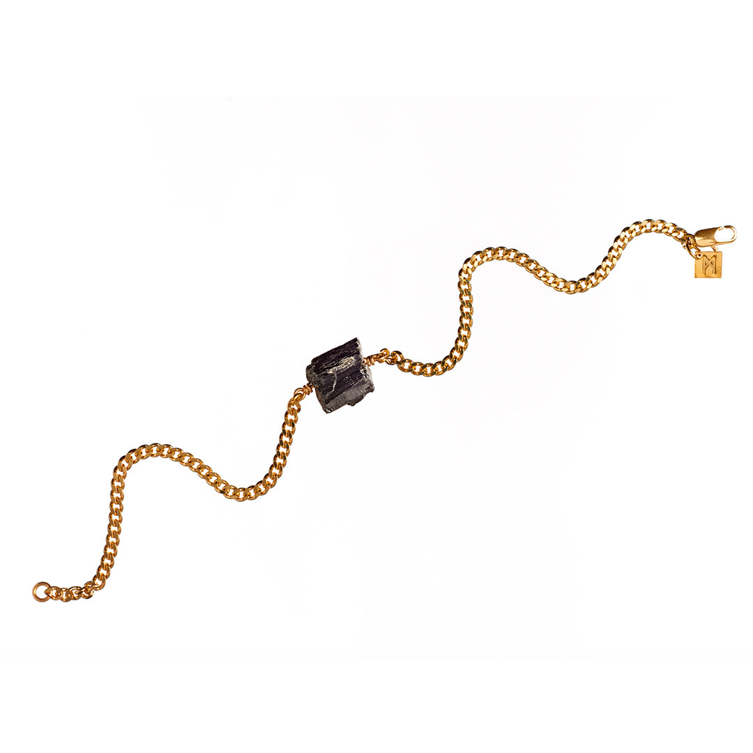 The Raw One Black Tourmaline Anklet