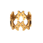 MMM Brushed Gold Vermeil Ring
