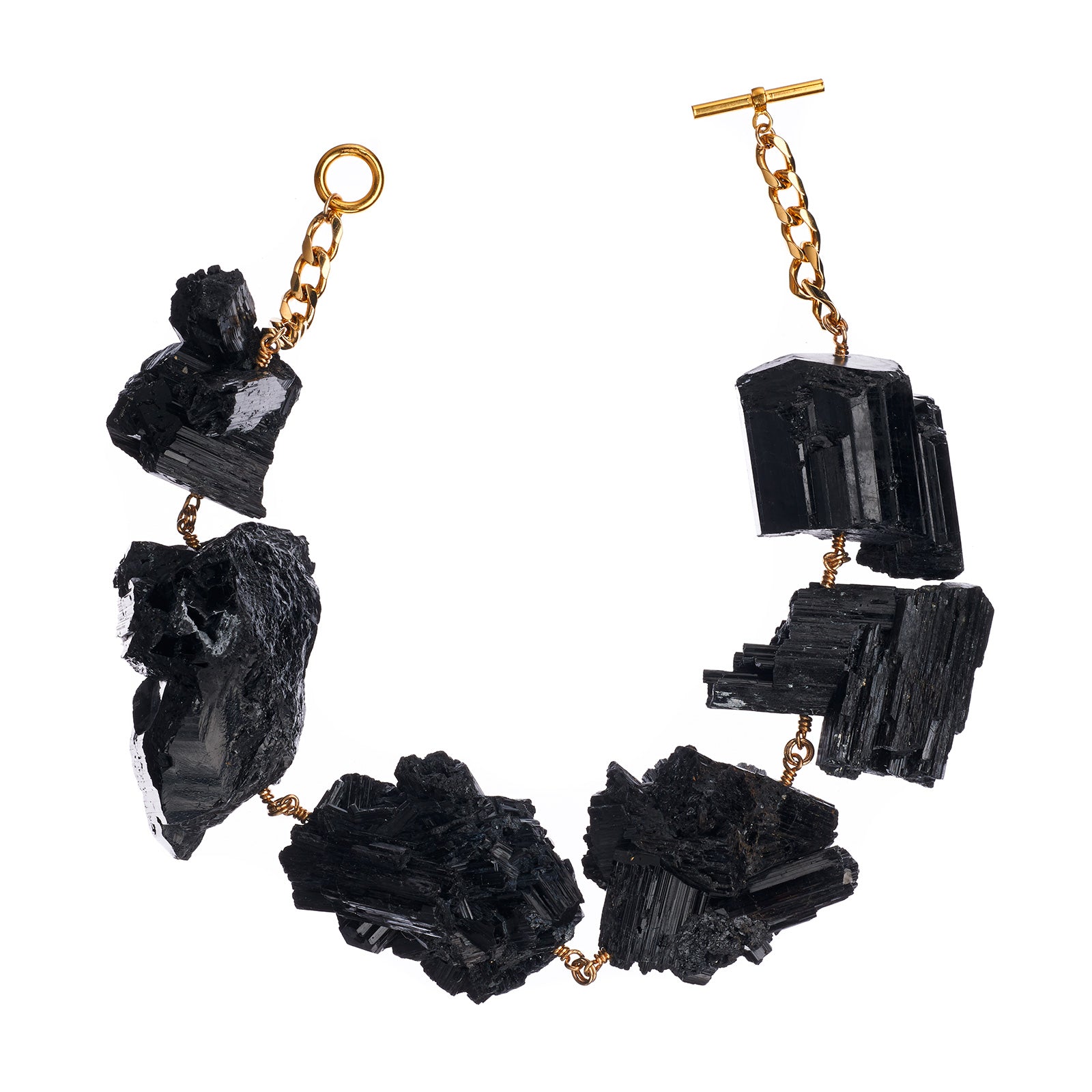 Not Pearl Necklace Tourmaline Crystal