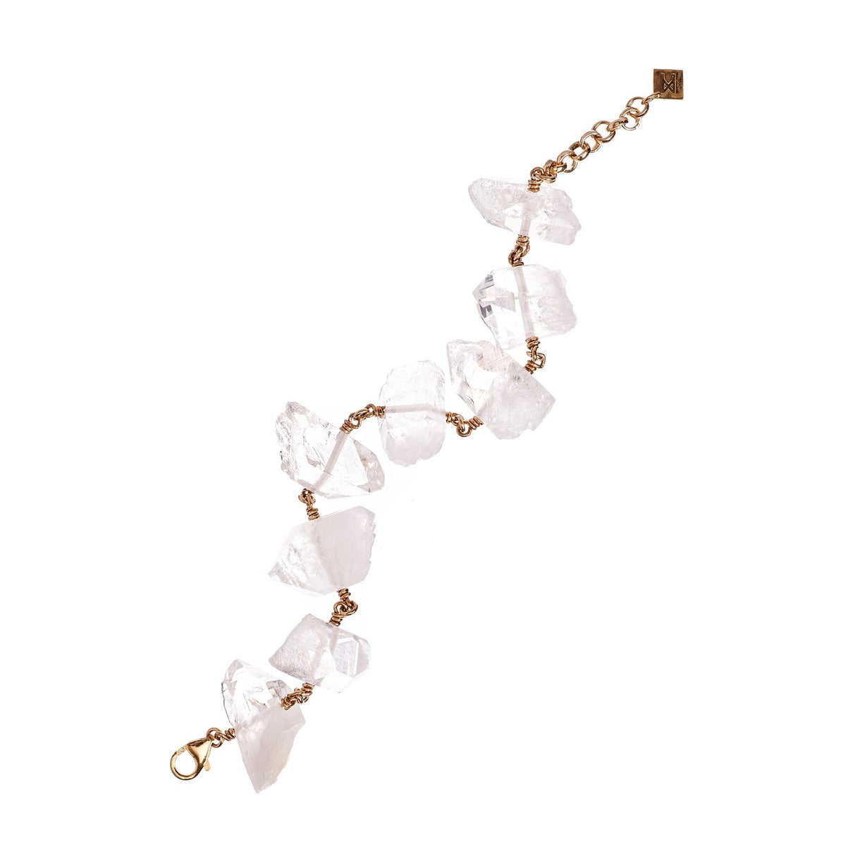 Not Pearl Bracelet Rough Quartz Point
