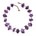 Not A Pearl Necklace Amethyst by Märta Larsson with chunky raw amethyst stones linked by 14k rolled gold. Statement crystal necklace handcrafted in Stockholm — bold, radiant, and unforgettable.
