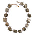  Not A Pearl Necklace Pyrite by Märta Larsson with chunky raw pyrite stones linked by 14k rolled gold. Statement crystal necklace handcrafted in Stockholm — bold, metallic, and unforgettable.