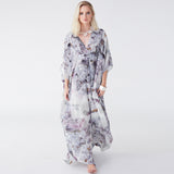 Dunaway Purple Fluorite Kaftan