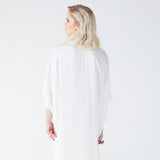 Dunaway White Silk Kaftan