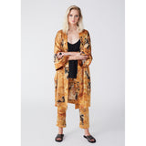 Rossellini Yellow Fluorite Silk Kimono