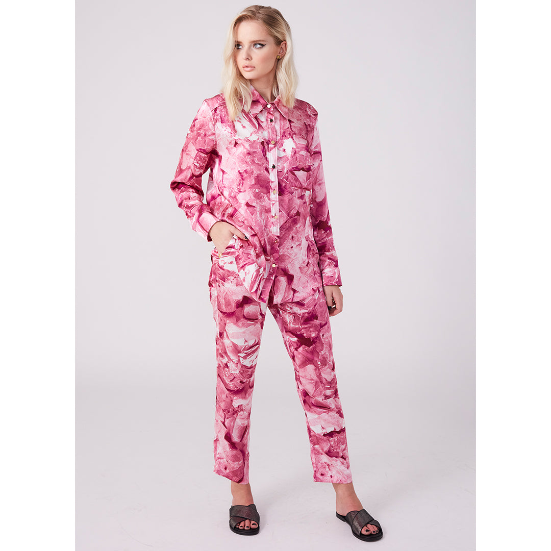 Smith Pink Galena Boyfriend Shirt