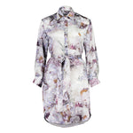 Carte Blanche Purple Fluorite Shirt Dress