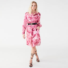 Carte Blanche Pink Galena Shirt Dress
