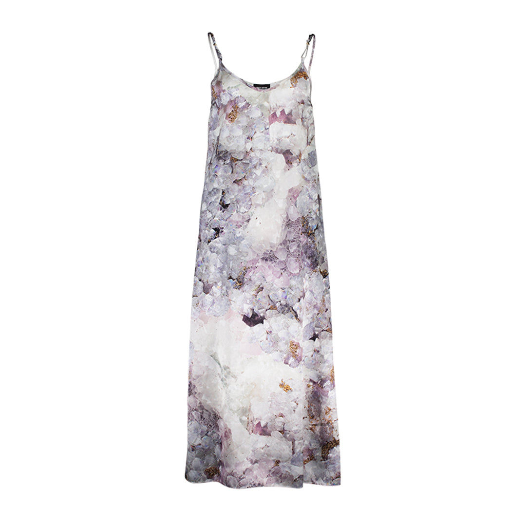 Pfeiffer Fluorite Silk Slip Dress