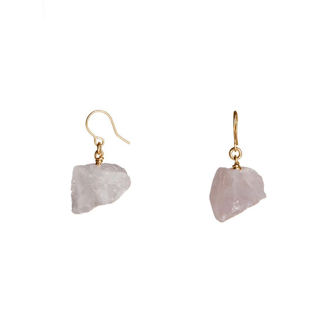 Raw One Quartz Earrings
