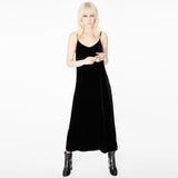 Pfeiffer Black Velvet Slip Dress
