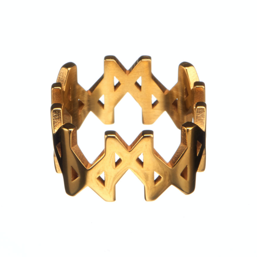 MMM Polished Gold Vermeil Ring