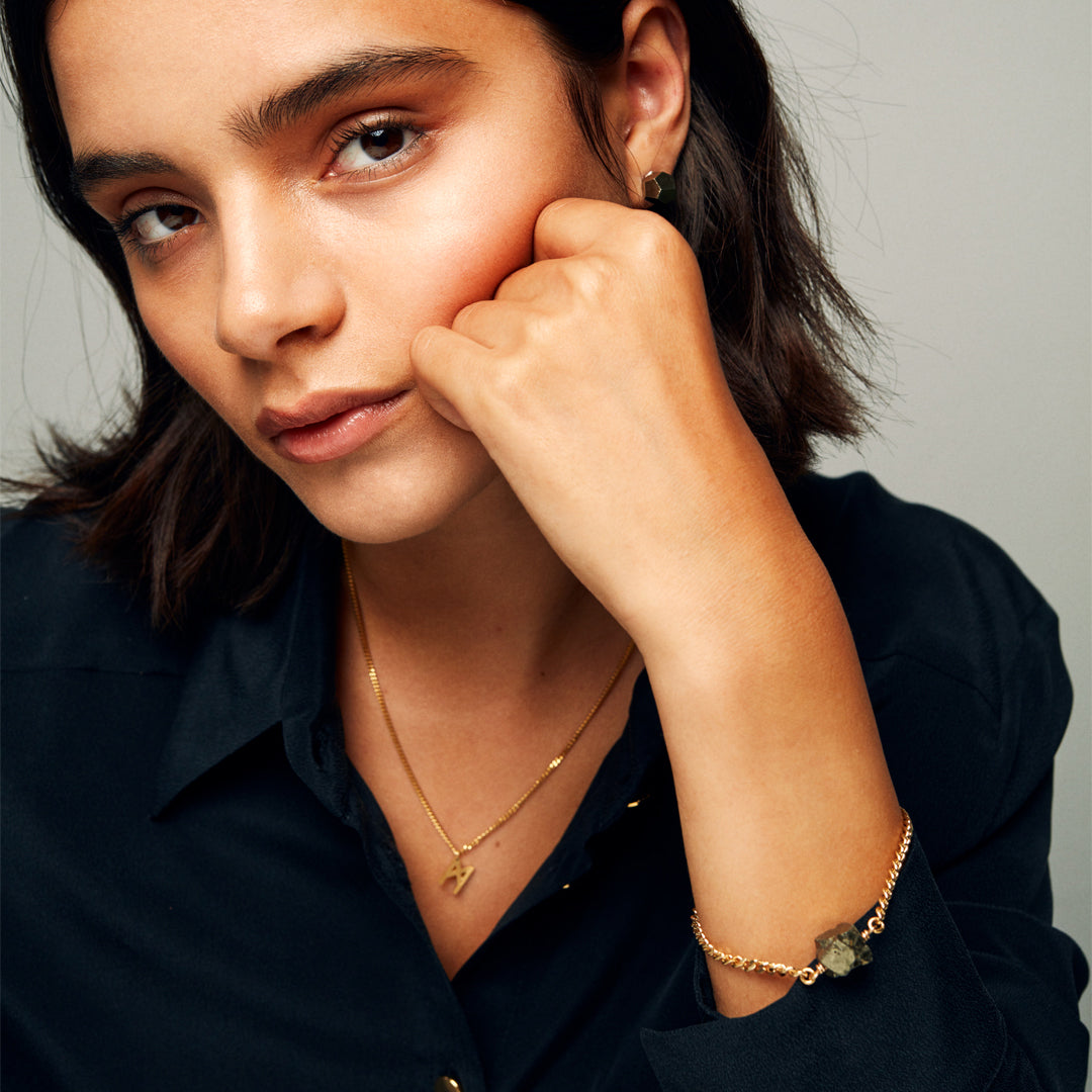 Signature Necklace Brushed Vermeil