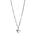 Signature Necklace Polished Silver by Märta Larsson with M logo charm on recycled 925 silver chain — clean, modern, handcrafted design.