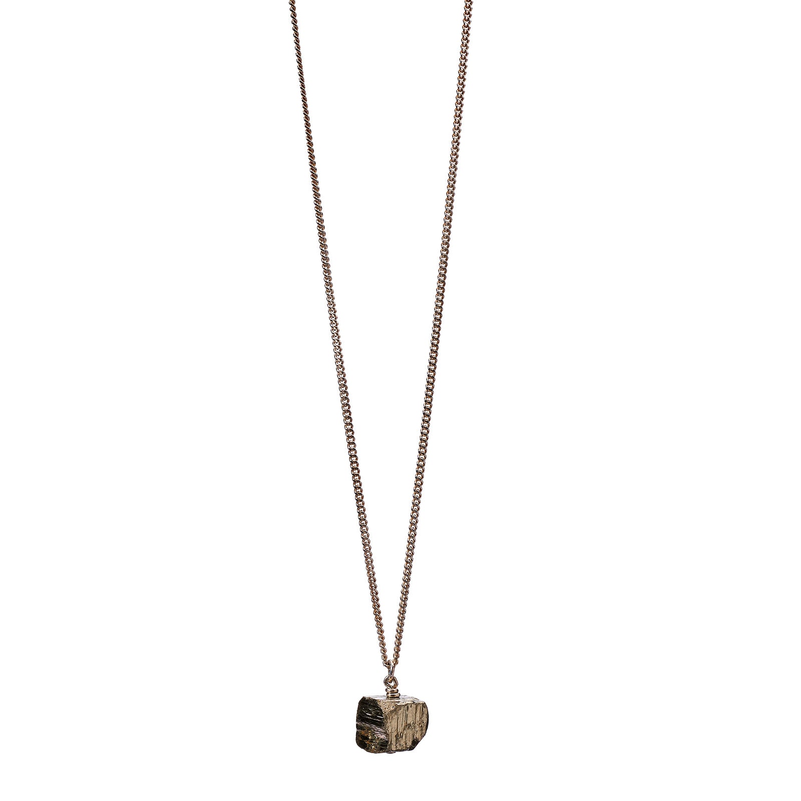 The Raw One Shiny Pyrite Necklace