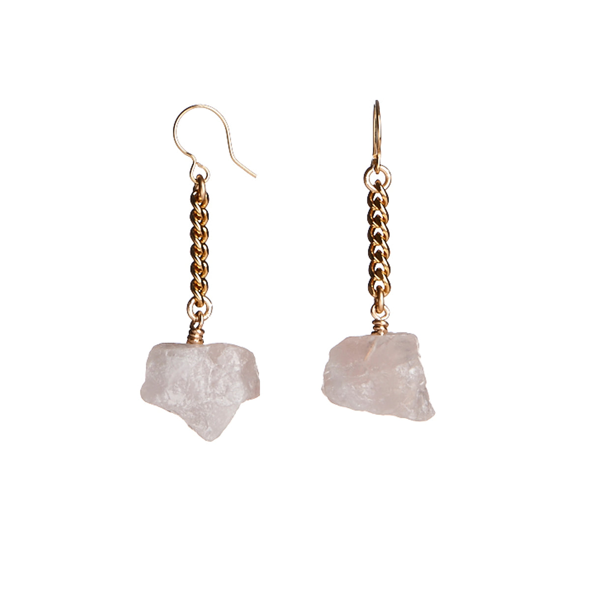 Keep Me Hanging Quartz Short Earrings