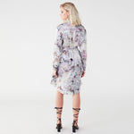 Carte Blanche Purple Fluorite Shirt Dress