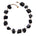 Not A Pearl Necklace Black Tourmaline by Märta Larsson with chunky raw black tourmaline stones linked by 14k rolled gold. Statement crystal necklace handcrafted in Stockholm — bold, protective, and unforgettable.