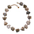 Not a Pearl Necklace Calcite Pyrite by Märta Larsson featuring chunky raw calcite-pyrite stones linked with 14k rolled gold, bold and handcrafted.