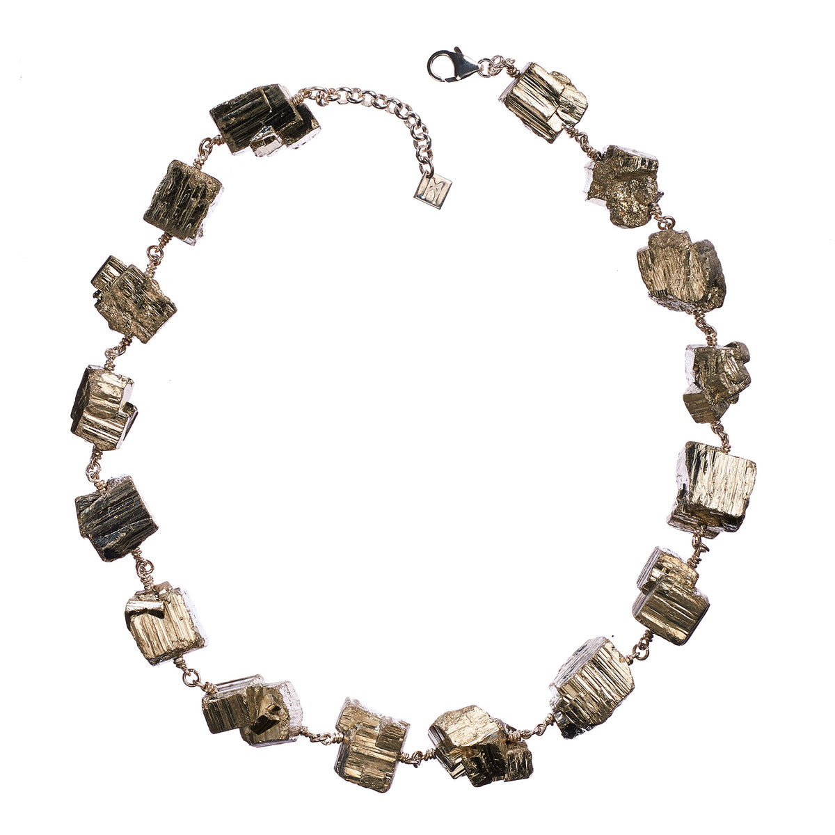 Not Pearl Necklace Shiny Pyrite
