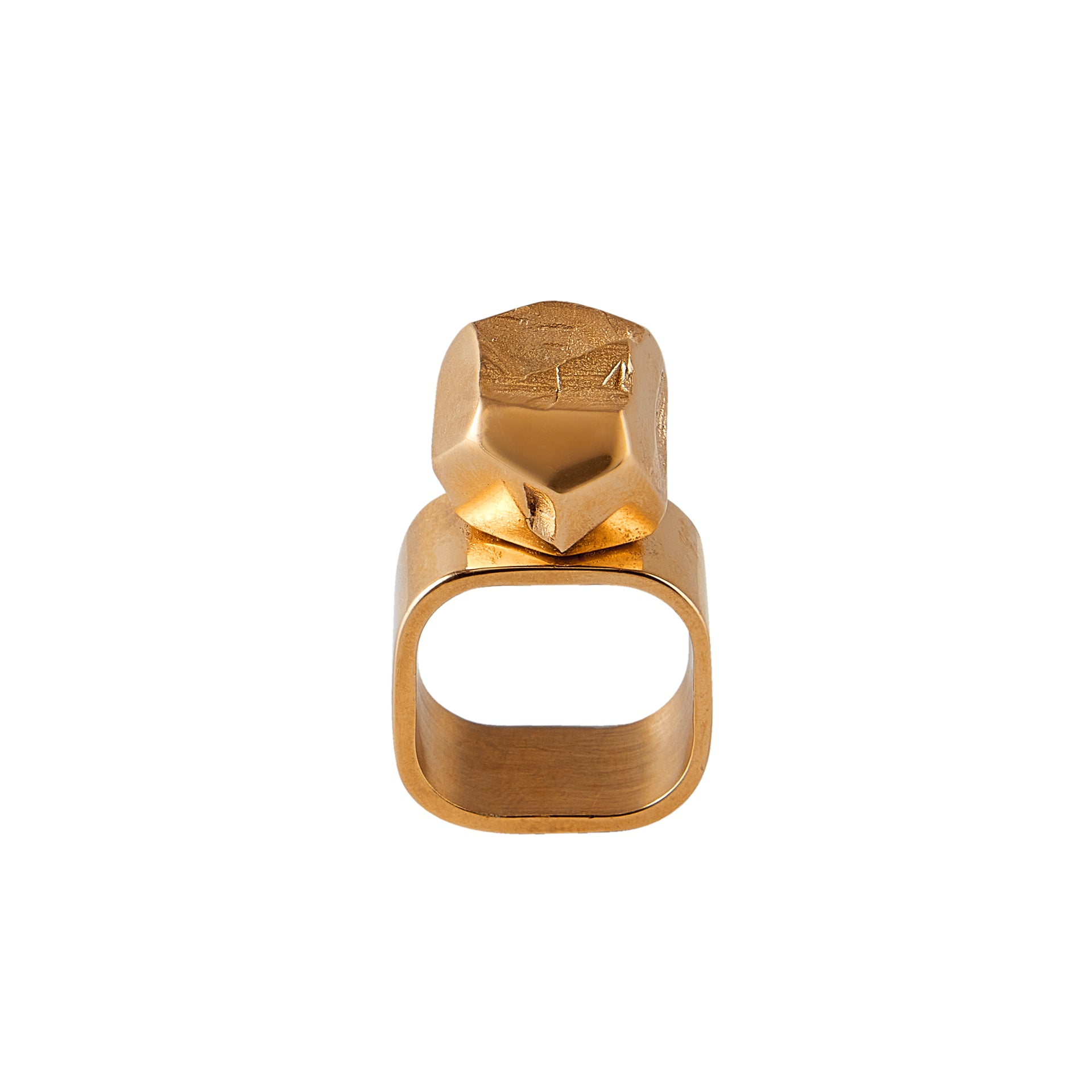 Power Ring Vermeil Recycled Silver