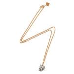The Raw One Dalmatian Necklace by Märta Larsson with raw spotted stone on a gold-vermeil chain, a bold modern handcrafted pendant.