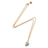 The Raw One Dalmatian Necklace by Märta Larsson with raw spotted stone on a gold-vermeil chain, a bold modern handcrafted pendant.