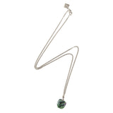 The Raw One Necklace Ruby Zoisite Silver