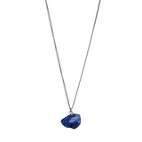 The Raw One Lapis Lazuli Necklace Silver