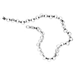 Signature Silver Chain Belt & Necklace by Märta Larsson with polished interlocking links, a convertible handcrafted silver chain for waist or neck.