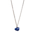 The Raw One Lapis Lazuli Necklace by Märta Larsson with raw ultramarine crystal on a gold-vermeil chain — bold, sculptural, handcrafted.